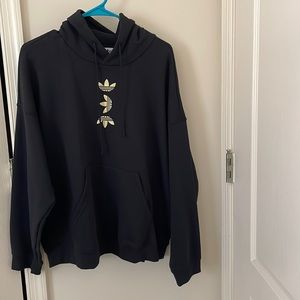 Black and Gold Adidas hoodie